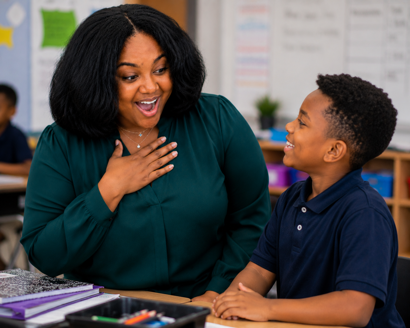 Teacher and student connection